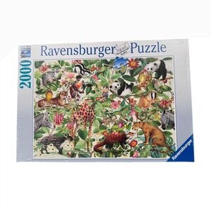 Ravensburger 2000 Piece Jungle Animals Jigsaw Puzzle Barbara Behr 168248 New